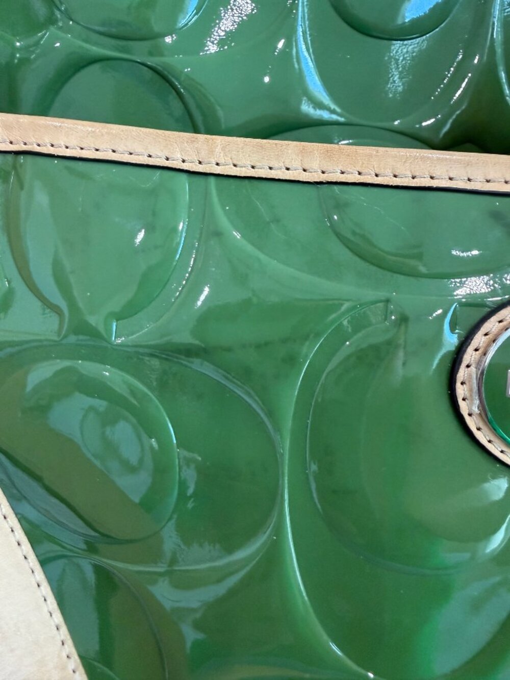 Coach - Peyton Embossed Patent Convertible Hobo - Picture 10 of 11